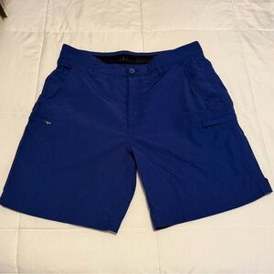 Reel Legends Performance Fishing Shorts Mens 34 Blue Quick Dry Outdoor